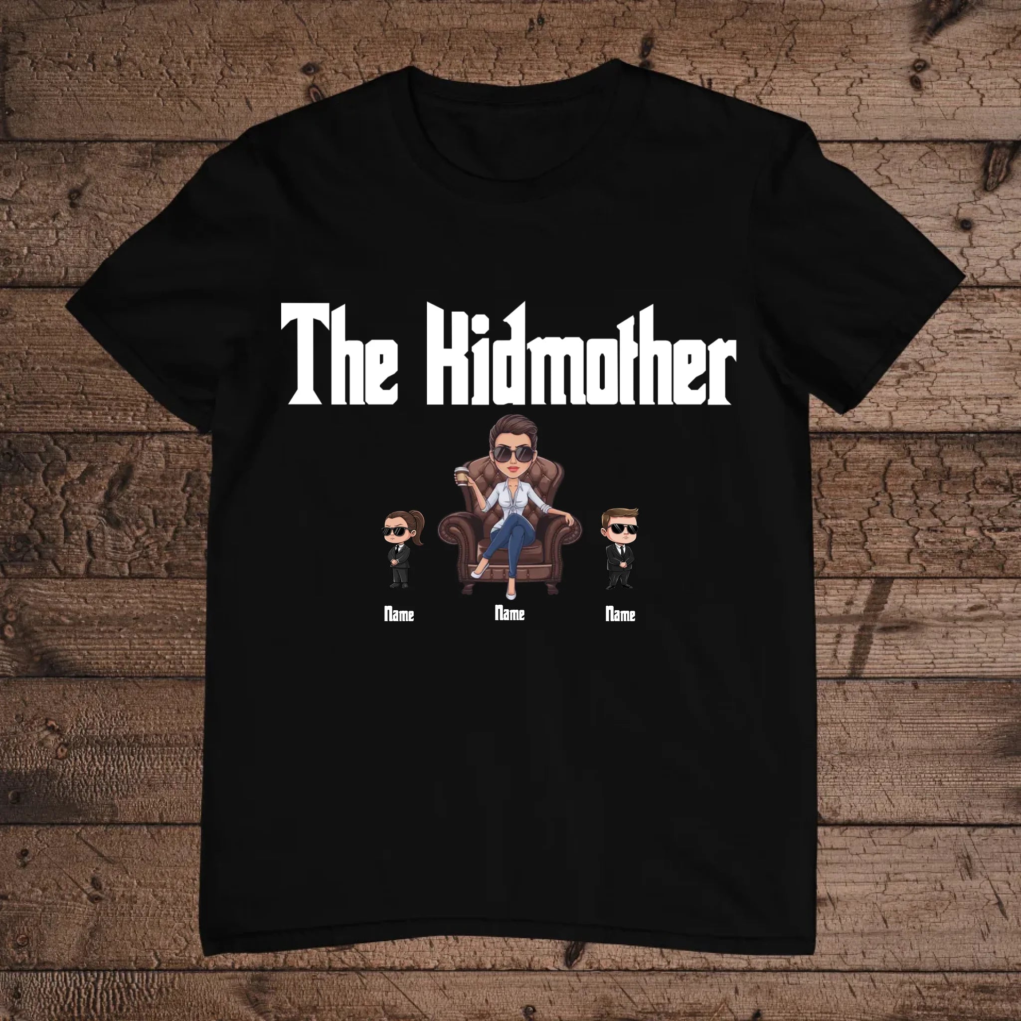 holz Flatlay mockup schwarz