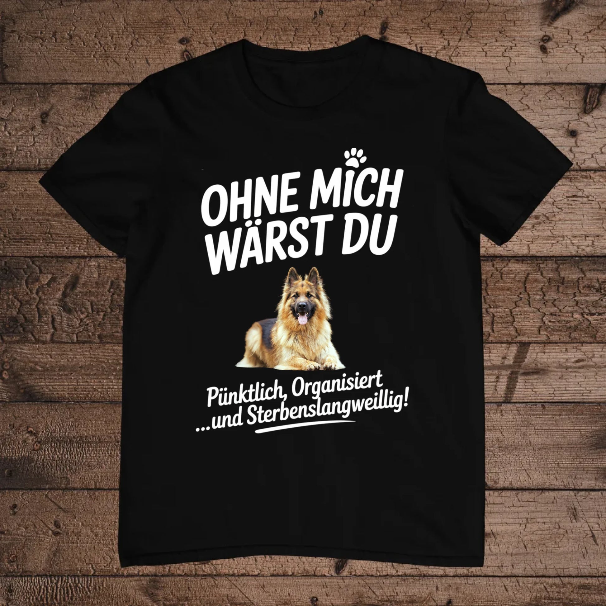 holz Flatlay mockup schwarz