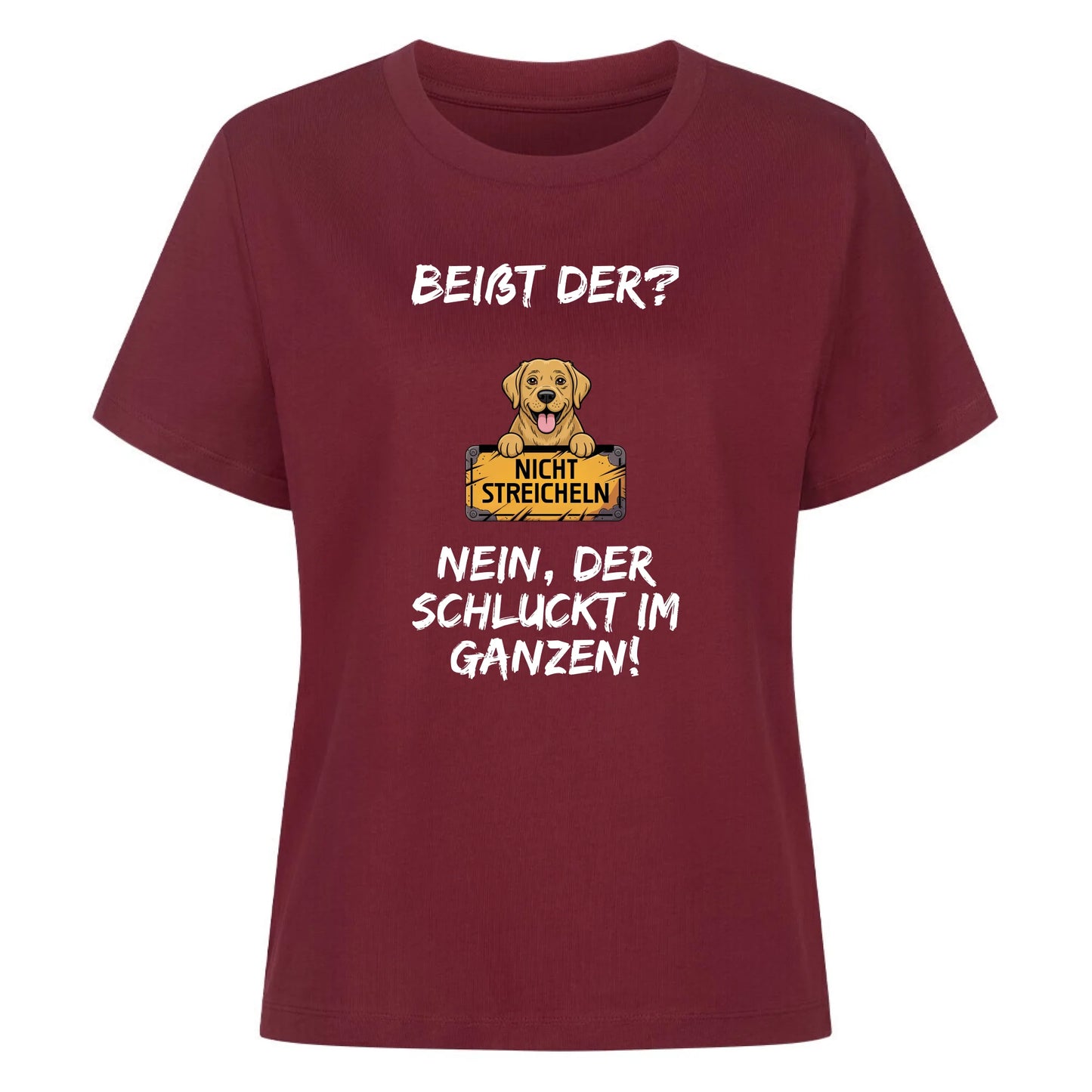 Damen Mockup burgunder