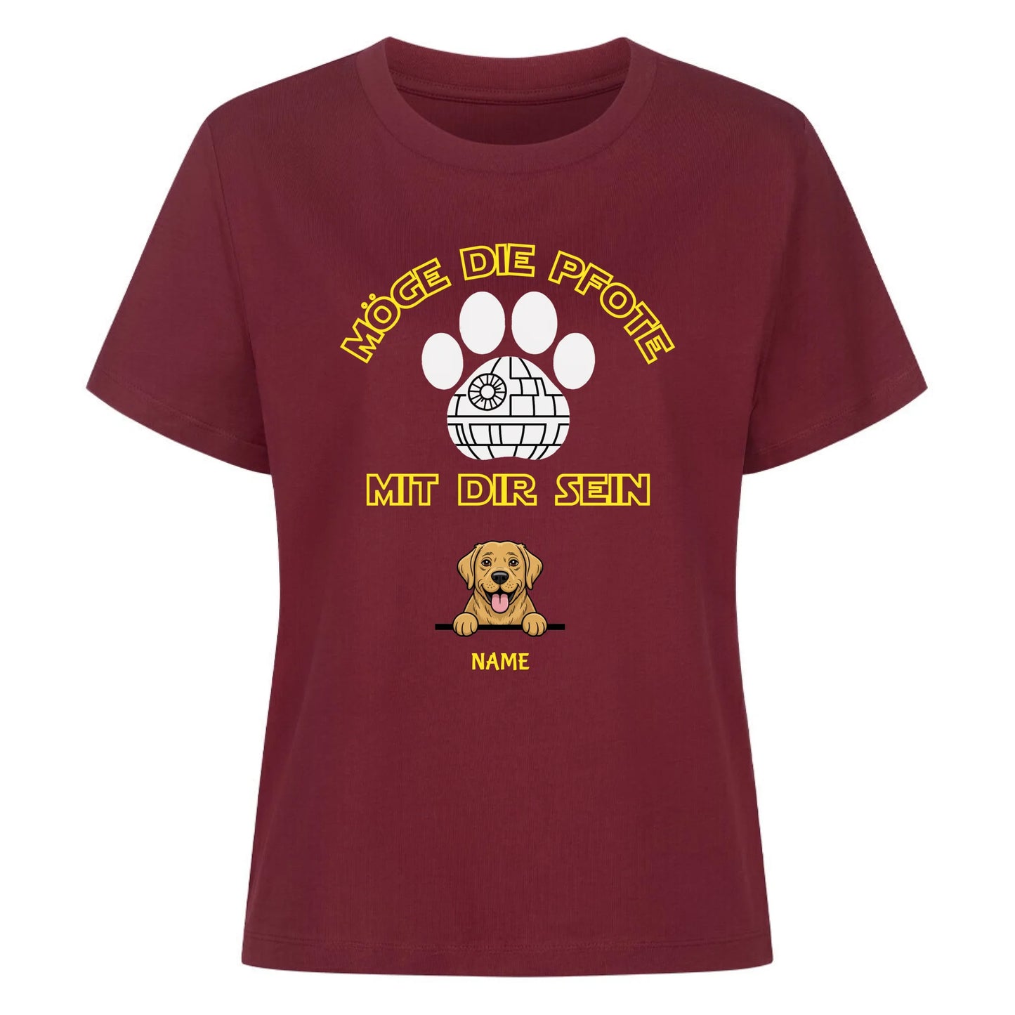 Damen Mockup burgunder