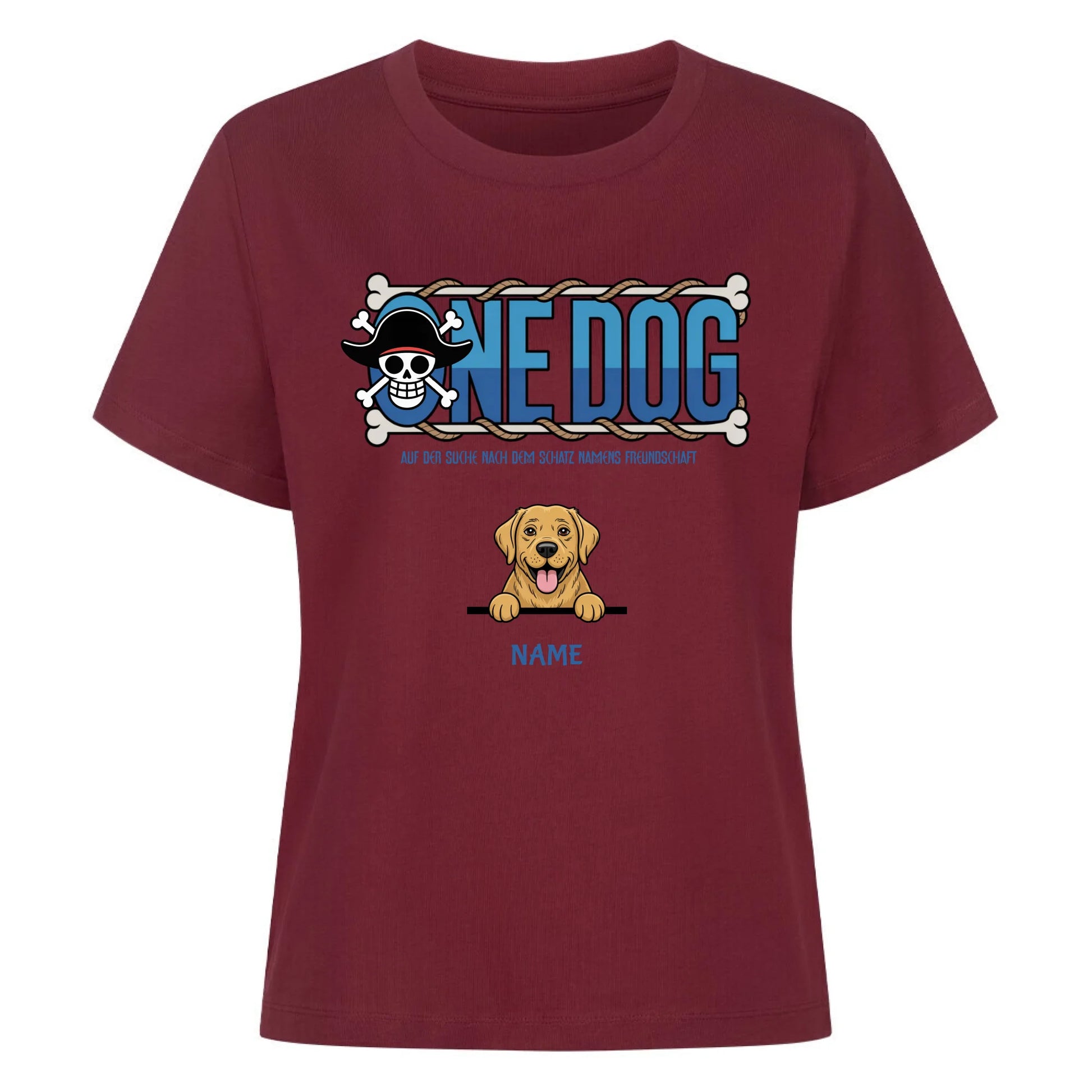 Damen Mockup burgunder