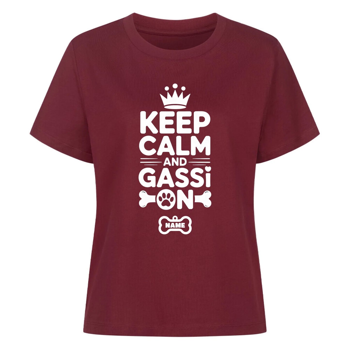 Damen Mockup burgunder