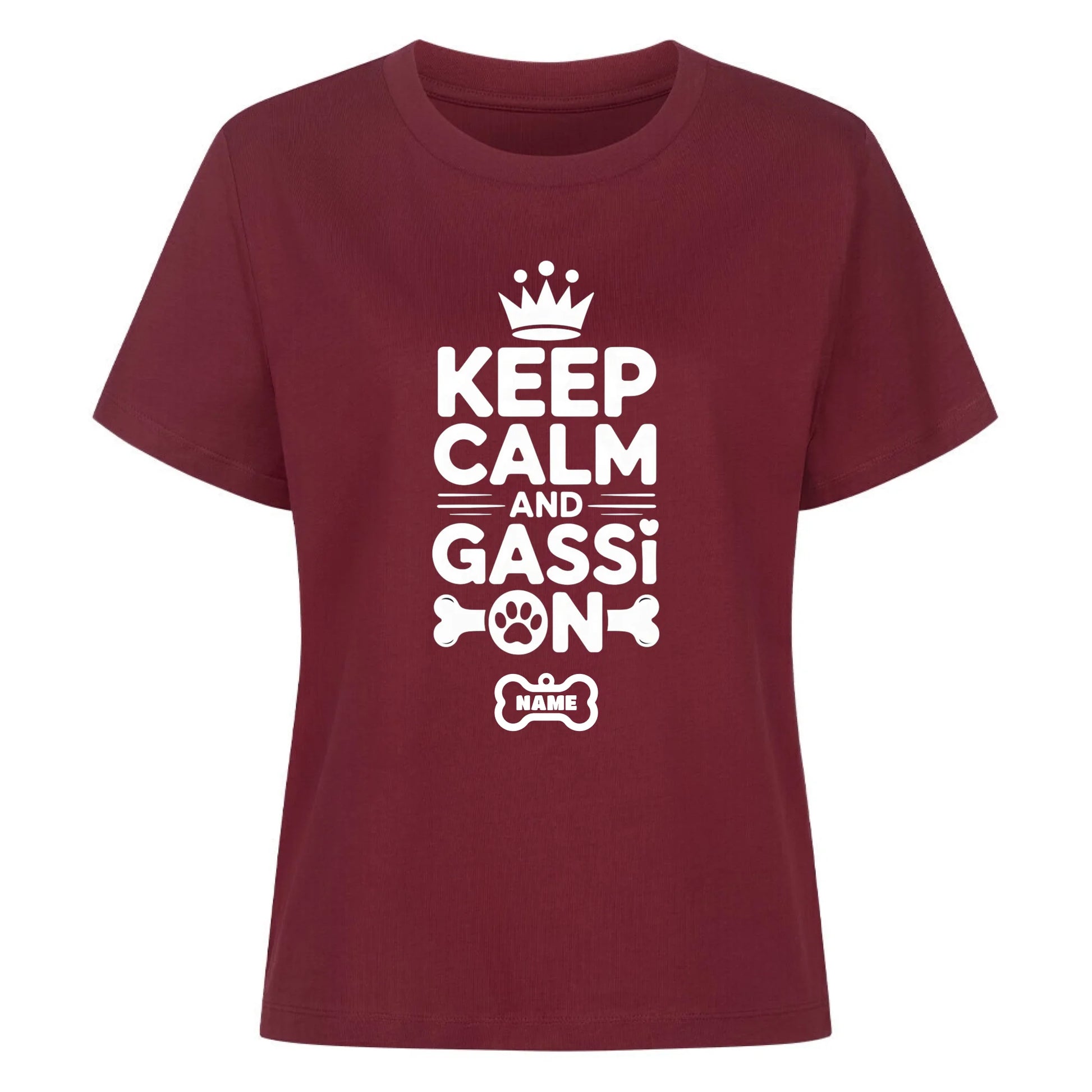 Damen Mockup burgunder