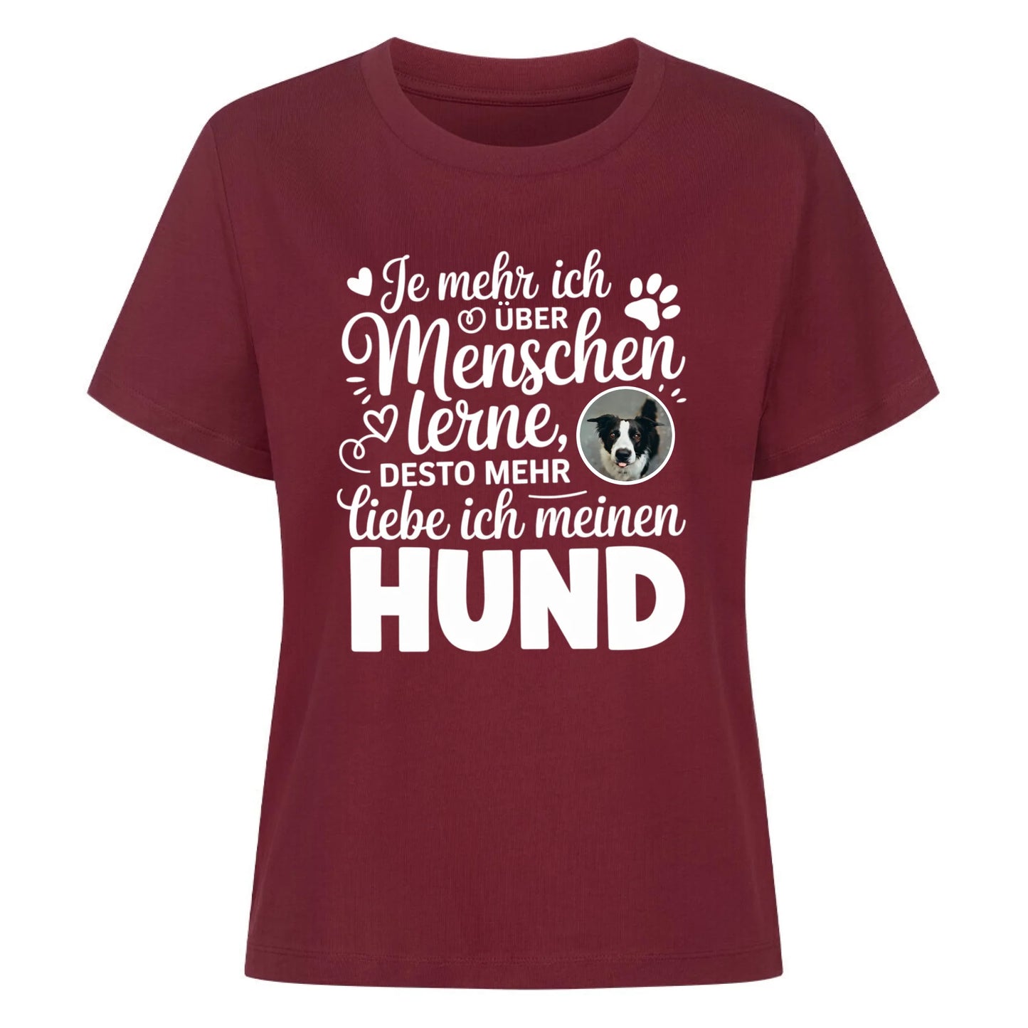 Damen Mockup burgunder