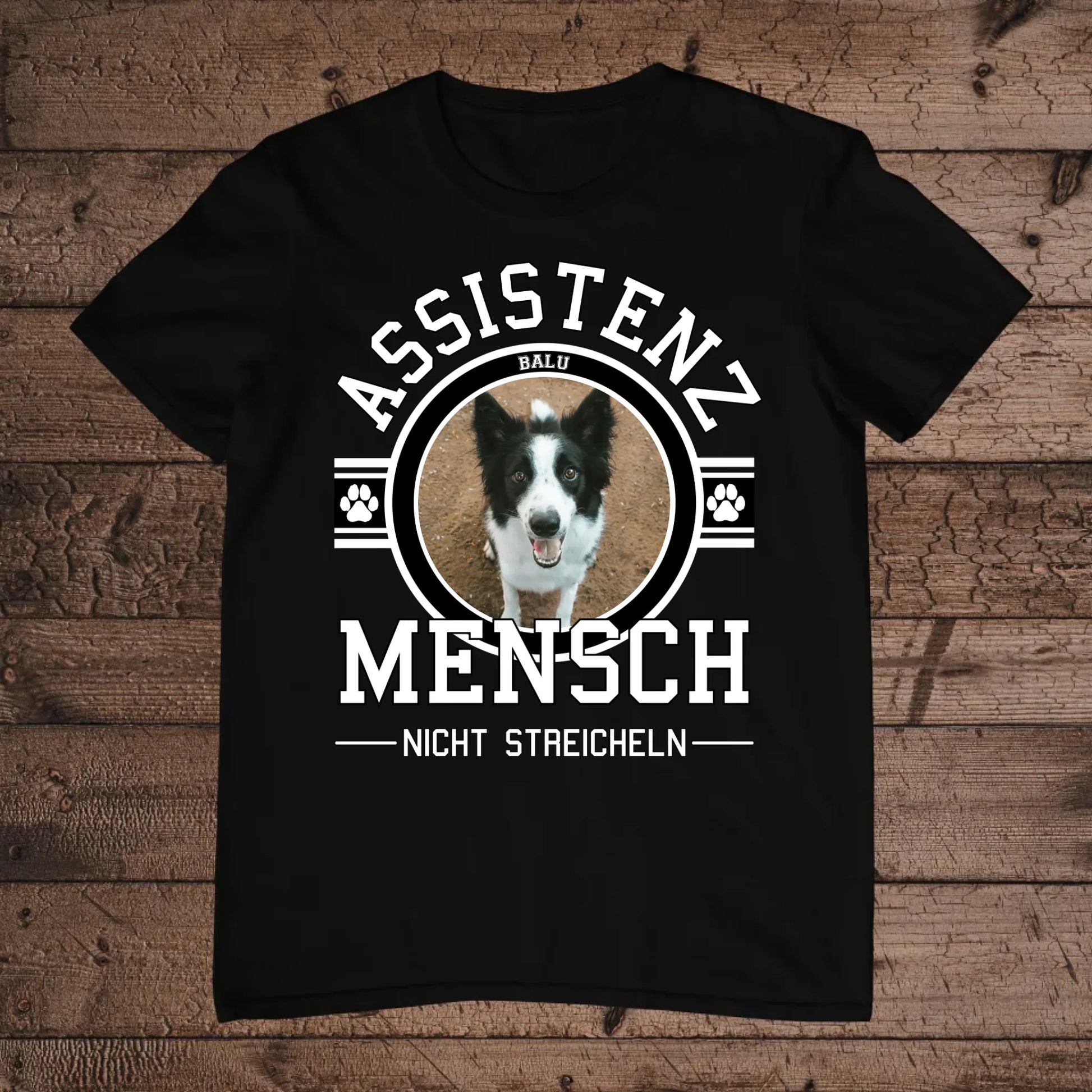 holz Flatlay mockup schwarz