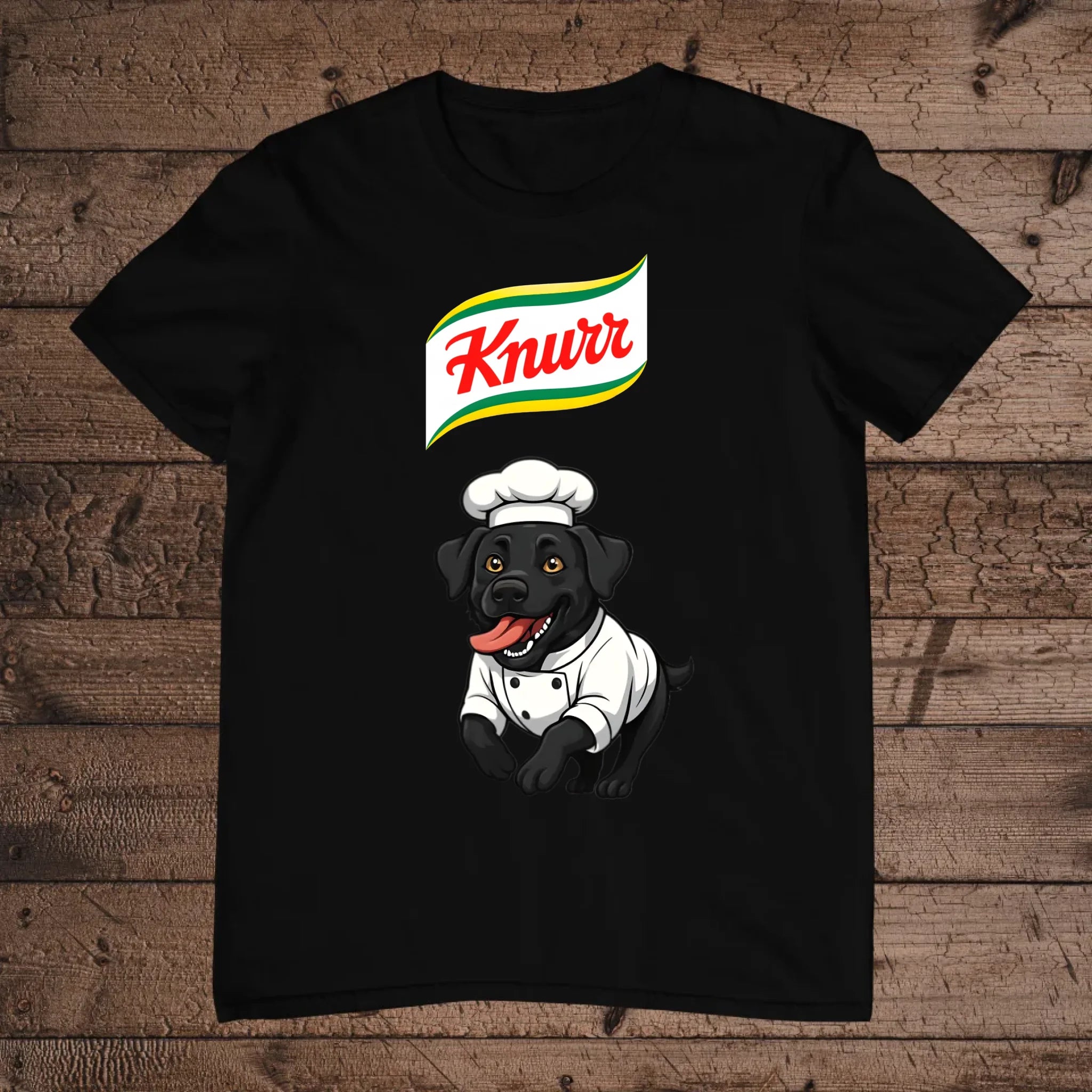 holz Flatlay mockup schwarz